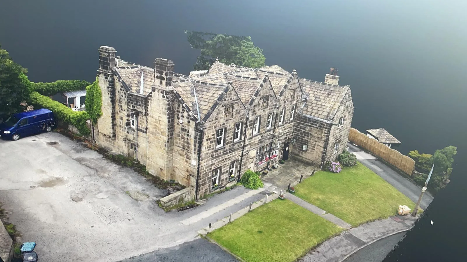 Photogrammetry scan of a building exterior