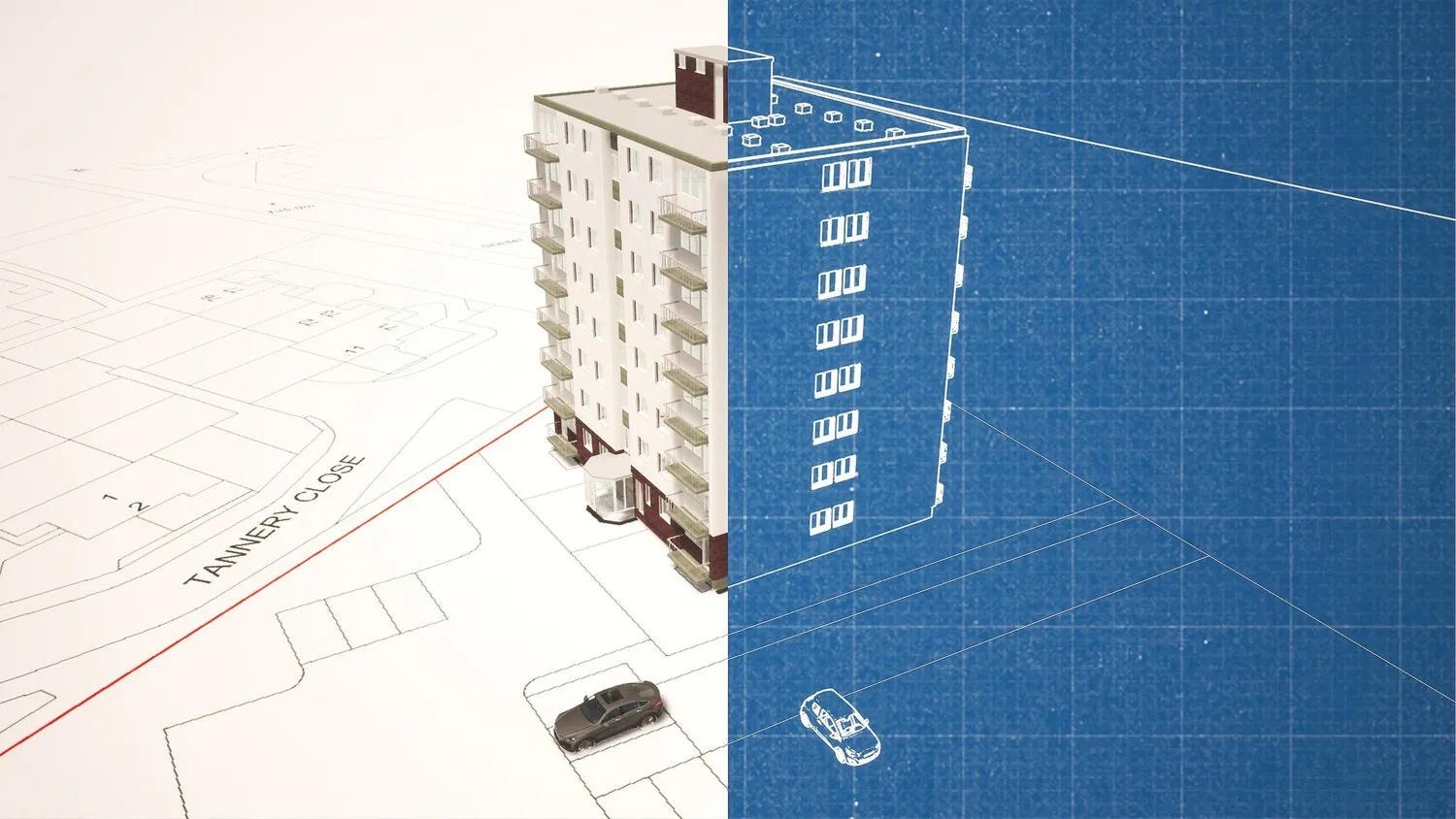 Static digital twin of a building interior