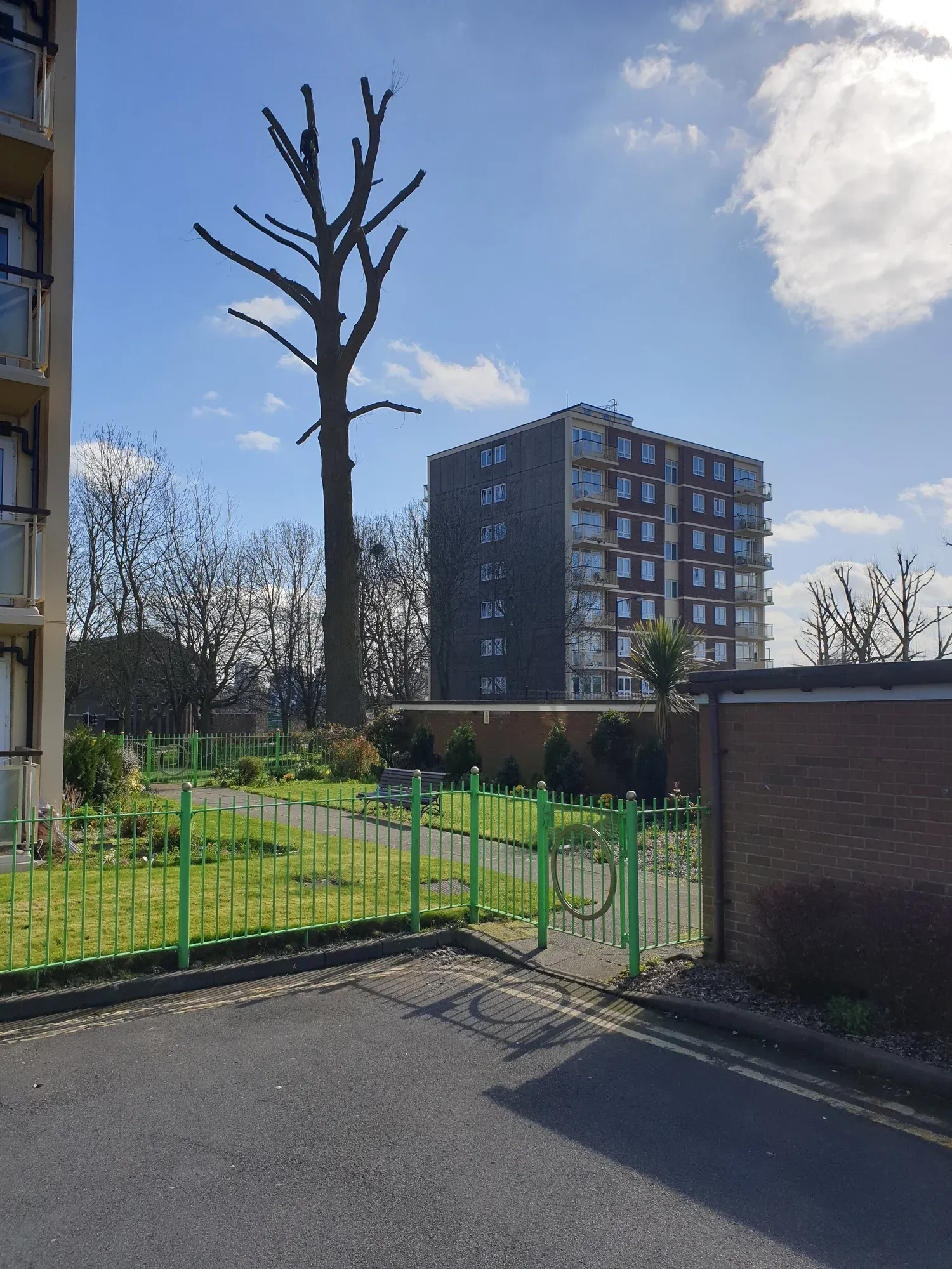 High rise residential blocks undergoing refurbishment